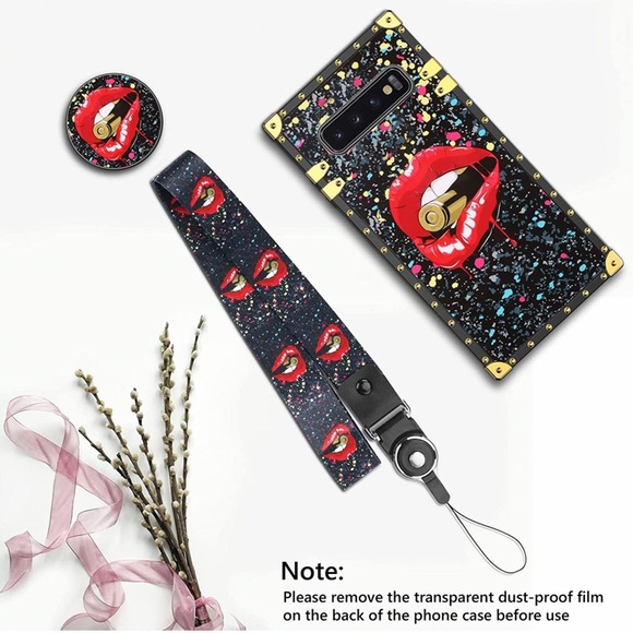 JAKPAK FXi13 Pro 6.1inch case strap & stand Lip Black - Picture 4 of 5